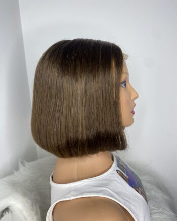 IMG_0034 Raw Vietnamese Human Hair Bonestraight Bob SDD 10 Inches Wig