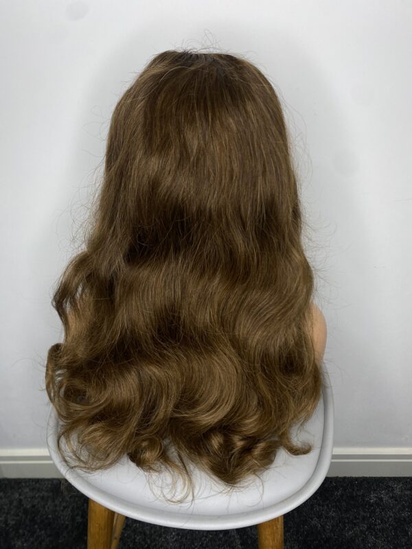 IMG_7746 SDD Brown Virgin Human Hair Bouncy 20 Inches Wig