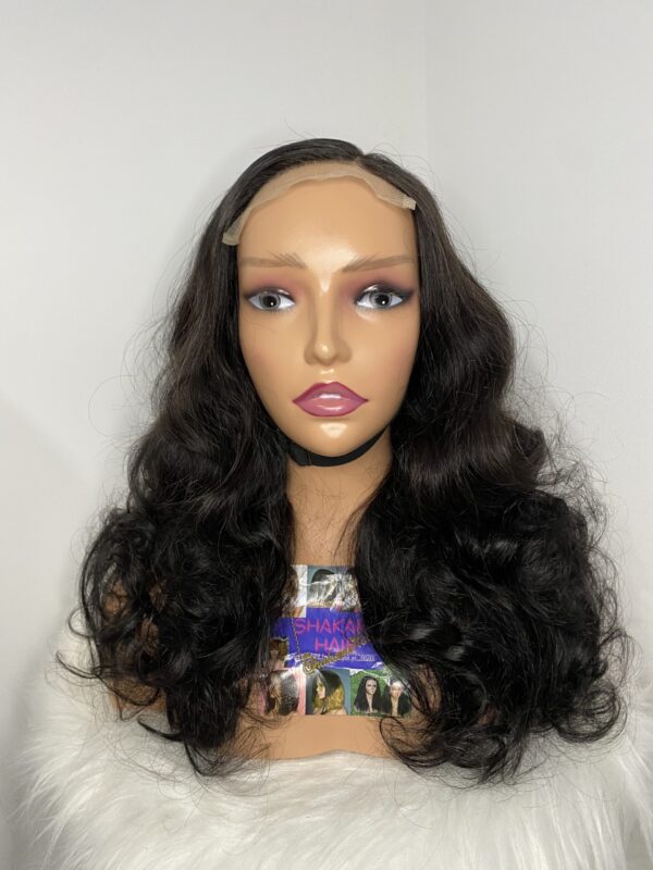 image00001 SDD Virgin Human Hair Bouncy 4x4 Closure Wig