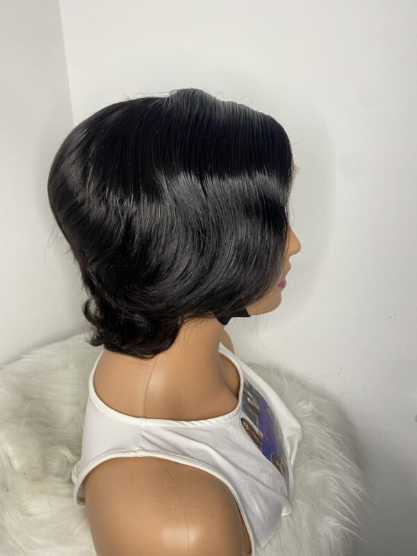 image00001 Black Human Hair Pixie Cut Wig
