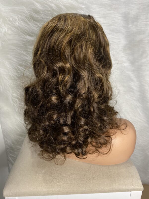 image00002 Virgin Human Hair Bouncy 18 Inches Wig