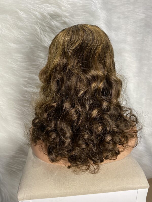 image00003 Virgin Human Hair Bouncy 18 Inches Wig