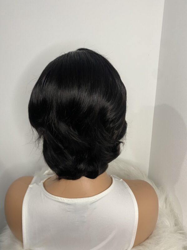 image00003 Black Human Hair Pixie Cut Wig