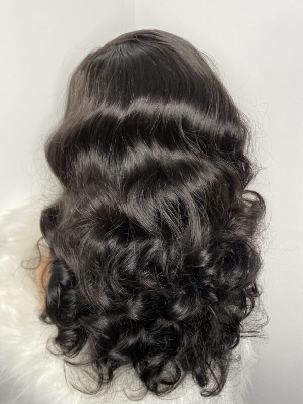 image00004 SDD Virgin Human Hair Bouncy 4x4 Closure Wig