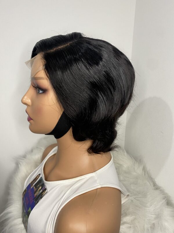 image00004 Black Human Hair Pixie Cut Wig