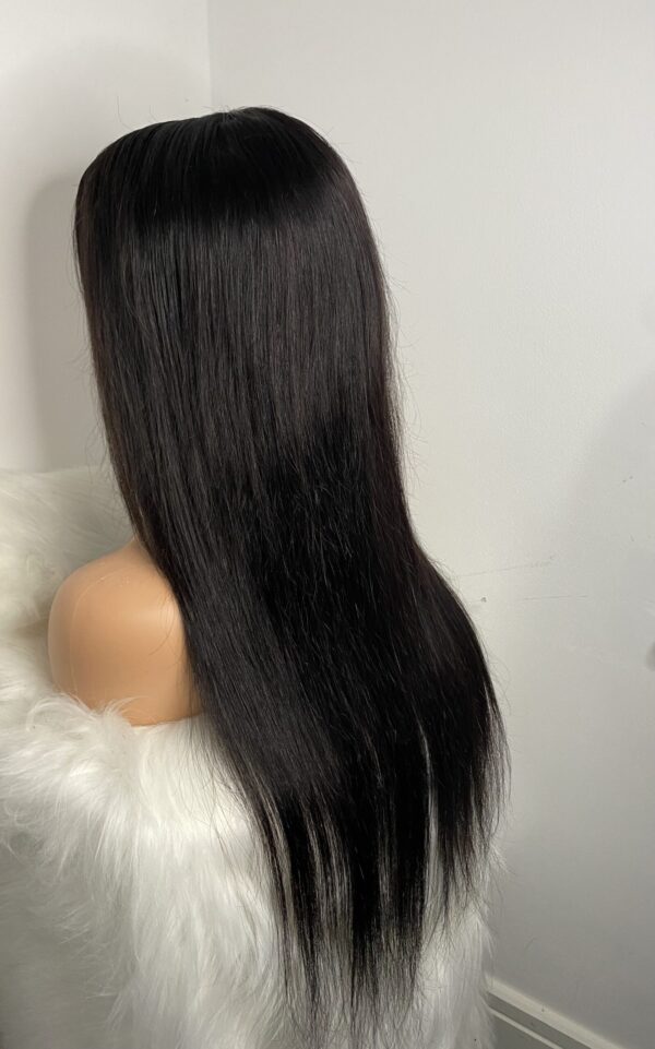 image00004 Virgin Human Hair Silky Straight 26 Inches Wig