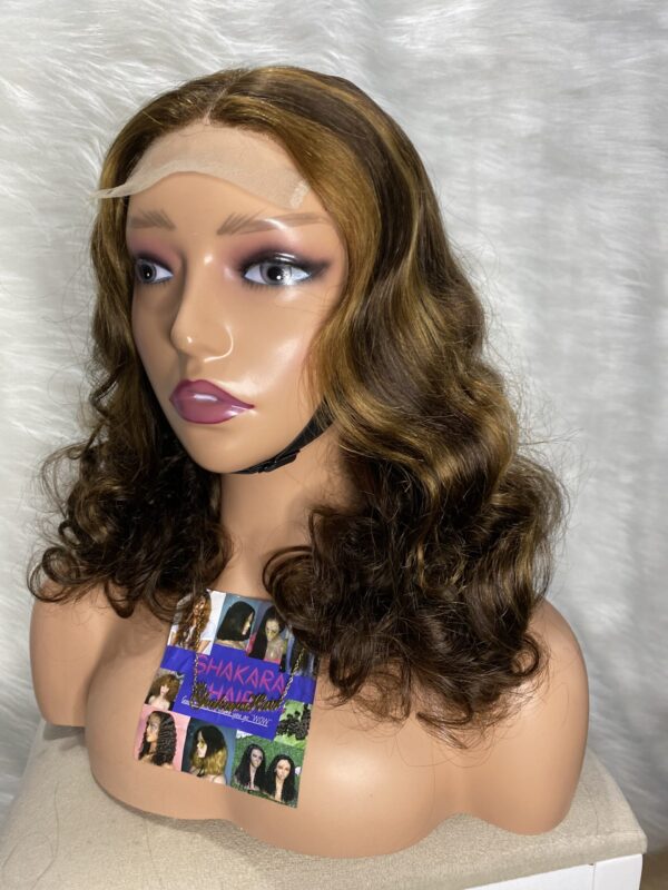 image00005 Virgin Human Hair Bouncy 18 Inches Wig