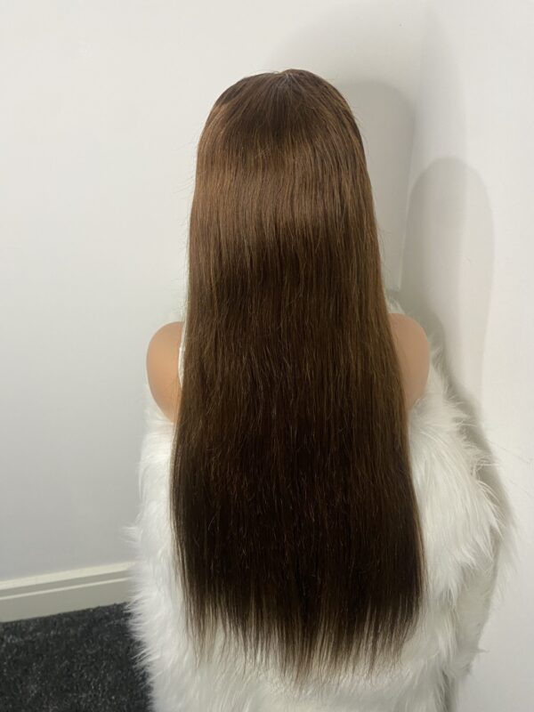 image00005 Virgin Human Hair Silky Straight 28 Inches Wig