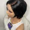 Black Human Hair Pixie Cut Wig