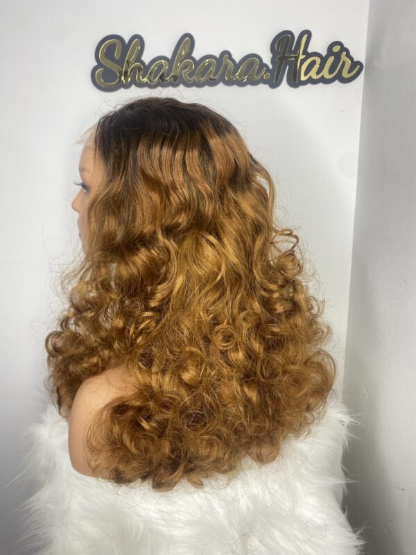 image00006 Virgin Human Hair Blonde Bouncy Wig