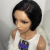 Black Human Hair Pixie Cut Wig