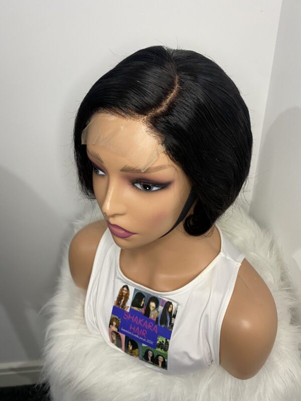 image00006 Black Human Hair Pixie Cut Wig