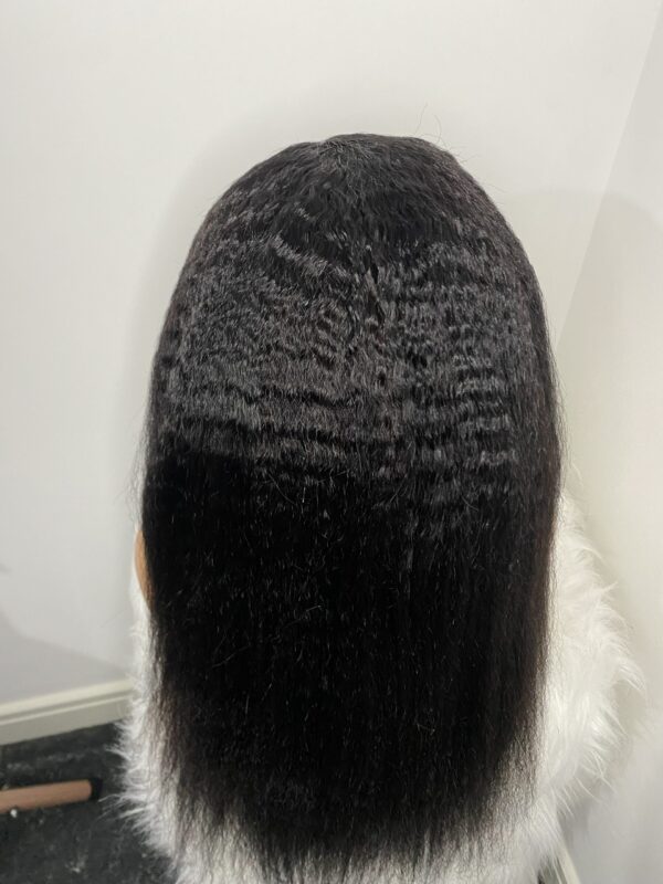 image00006 Kinky Straight Virgin Human Hair 22 Inches Wig