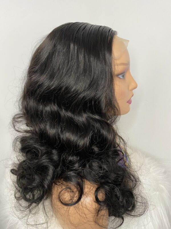 image00007 SDD Virgin Human Hair Bouncy 4x4 Closure Wig
