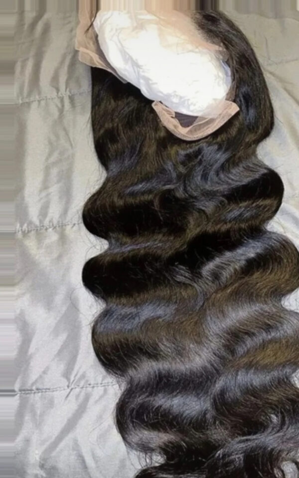 image00007 Black Virgin Human Hair Bodywave Wig