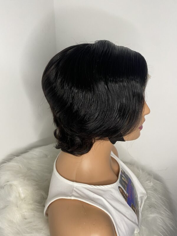 image00007 Black Human Hair Pixie Cut Wig