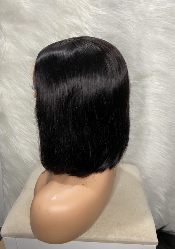 image00007 Double Drawn Virgin Human Hair Straight Bob Wig