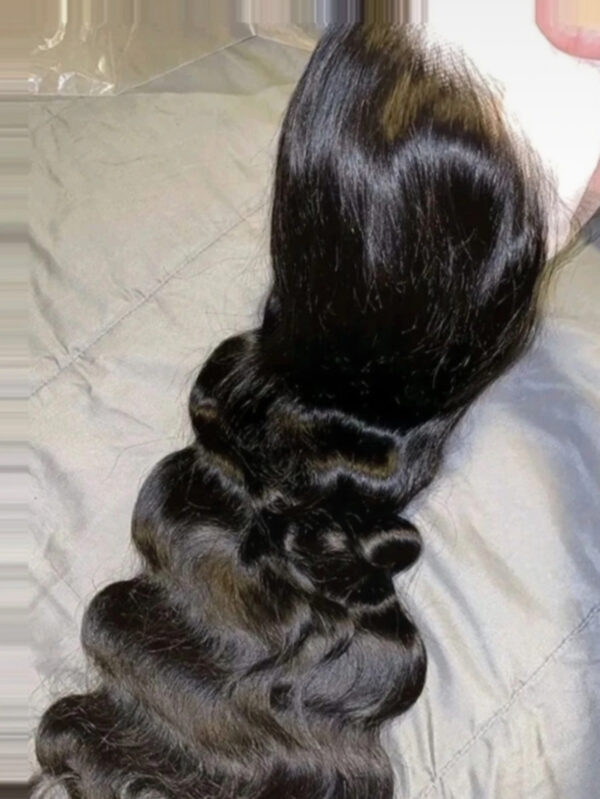 image00008 Black Virgin Human Hair Bodywave Wig
