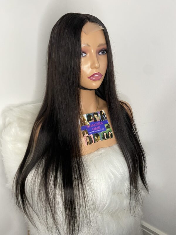 image00008 Virgin Human Hair Silky Straight 26 Inches Wig