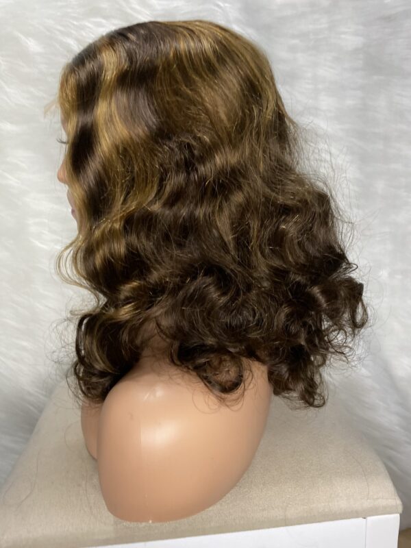 image00009 Virgin Human Hair Bouncy 18 Inches Wig