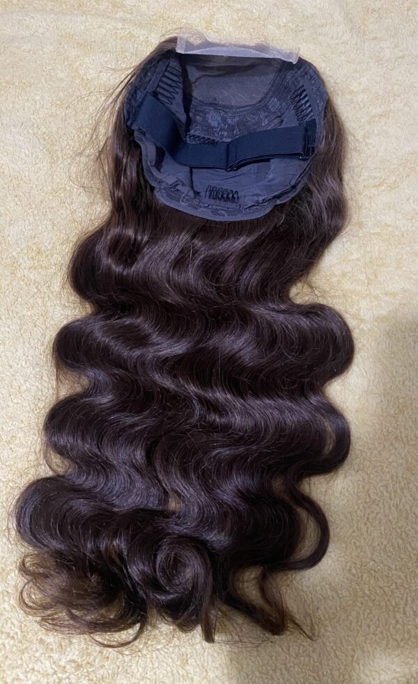 image00009 Brown Virgin Human Hair Bodywave Wig