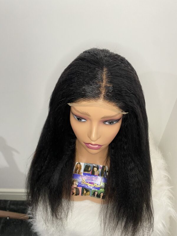 image00009 Kinky Straight Virgin Human Hair 22 Inches Wig