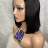 Double Drawn Virgin Human Hair Straight Bob Wig