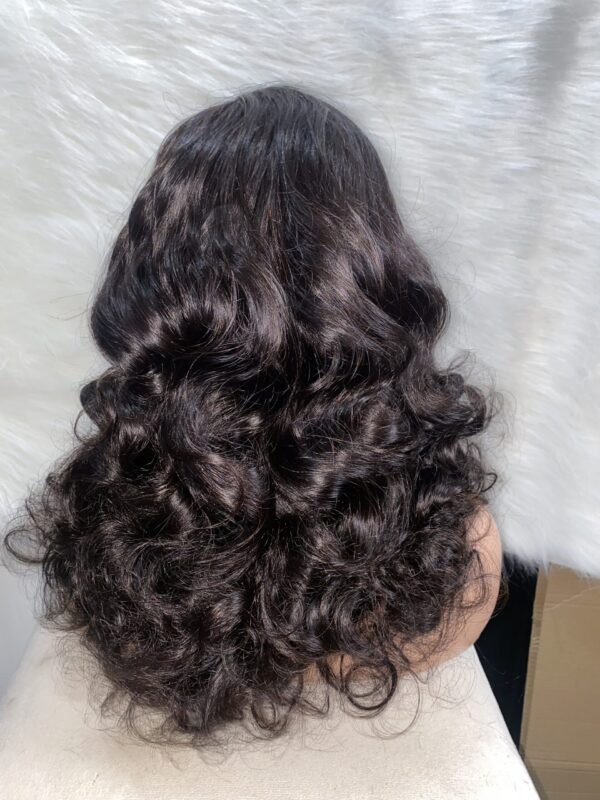 image00010 14 Inches Virgin Human Hair Bouncy Wig