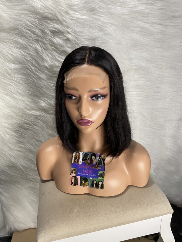 image00010 Double Drawn Virgin Human Hair Straight Bob Wig