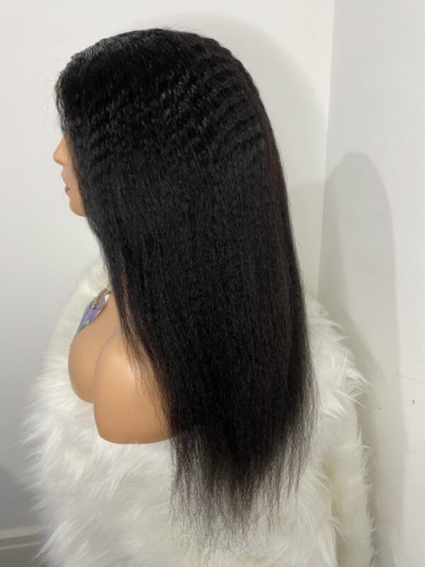 image00011 Kinky Straight Virgin Human Hair 22 Inches Wig