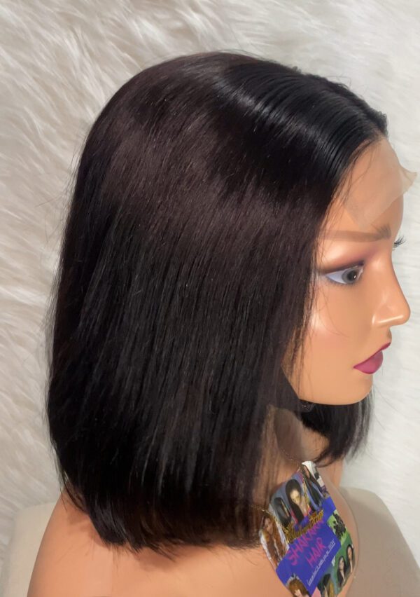image00011 Double Drawn Virgin Human Hair Straight Bob Wig