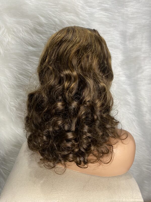 image00011 Virgin Human Hair Bouncy 18 Inches Wig