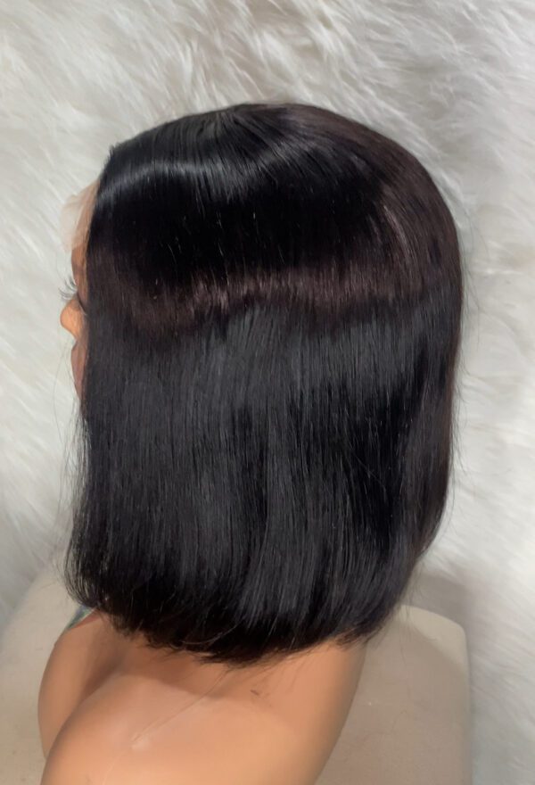 image00012 Double Drawn Virgin Human Hair Straight Bob Wig