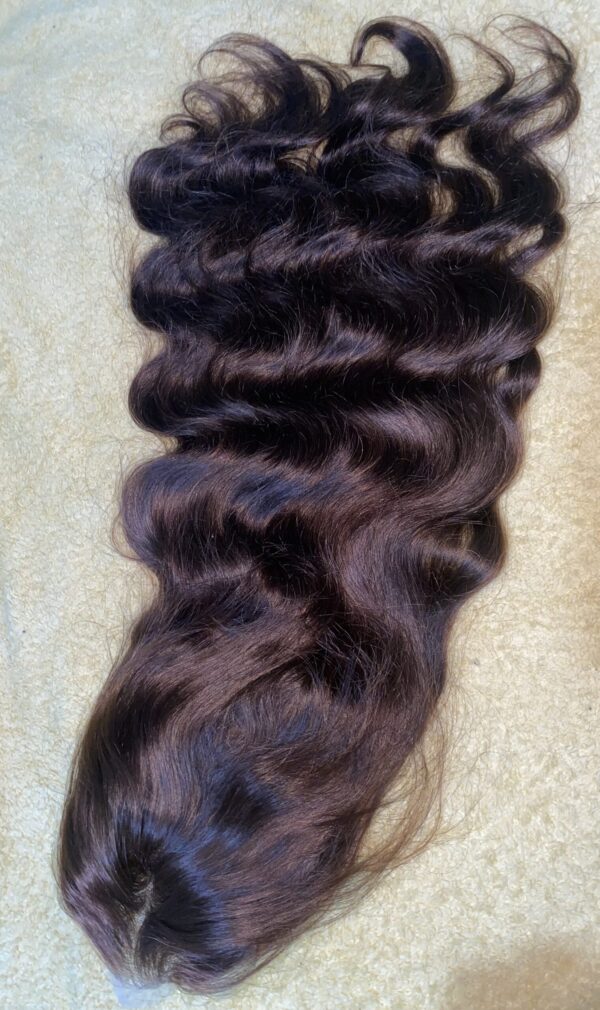 image00012 Brown Virgin Human Hair Bodywave Wig