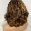 Brown & Blonde Highlights SDD Raw Vietnamese Human Hair Bouncy Wig