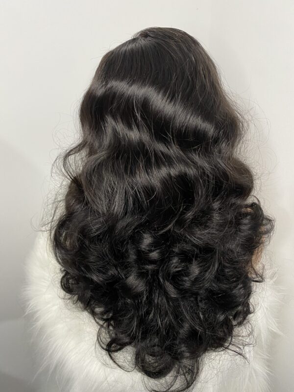 image00013 SDD Virgin Human Hair Bouncy 4x4 Closure Wig