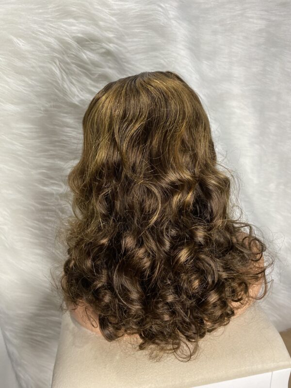 image00013 Virgin Human Hair Bouncy 18 Inches Wig