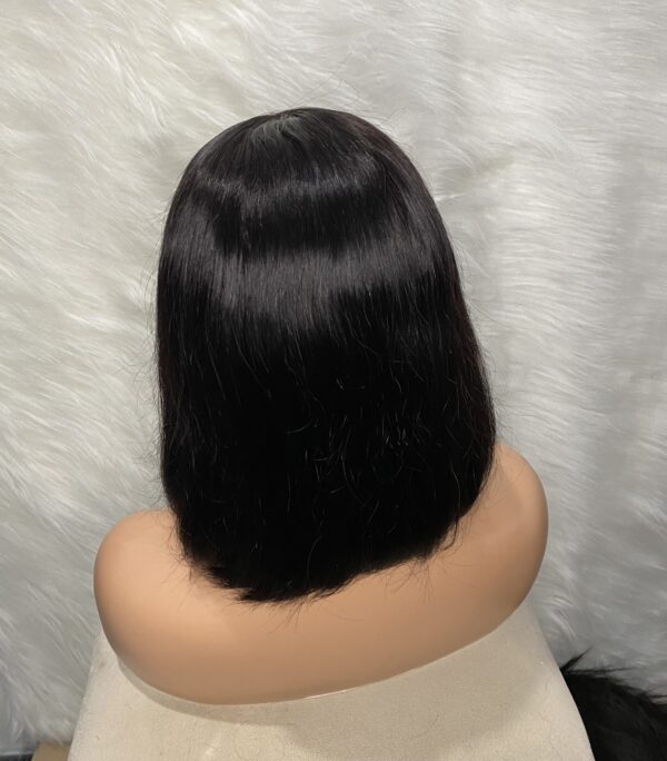 image00014 Double Drawn Virgin Human Hair Straight Bob Wig
