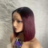 image00016 Burgundy Virgin Human Hair Straight Bob Double Drawn Wig