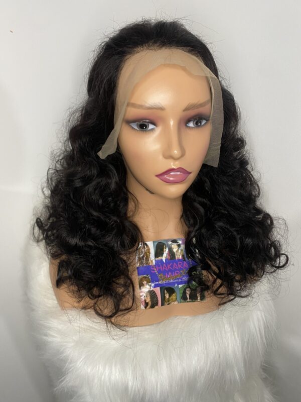 image00016 SDD Virgin Human Hair Bouncy 13x4 Frontal Wig