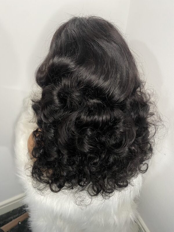 image00018 SDD Virgin Human Hair Bouncy 13x4 Frontal Wig