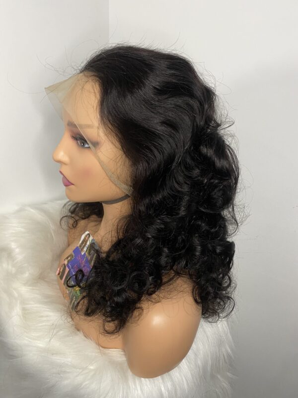 image00019 SDD Virgin Human Hair Bouncy 13x4 Frontal Wig