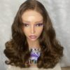 image00020 SDD Brown Virgin Human Hair Bouncy 20 Inches Wig