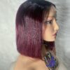 image00021 Burgundy Virgin Human Hair Straight Bob Double Drawn Wig