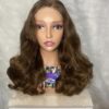 image00021 SDD Brown Virgin Human Hair Bouncy 20 Inches Wig