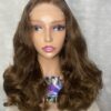 image00023 SDD Brown Virgin Human Hair Bouncy 20 Inches Wig