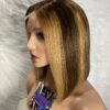 Highlights Virgin Human Hair Straight Bob Double Drawn Wig