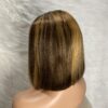 Highlights Virgin Human Hair Straight Bob Double Drawn Wig