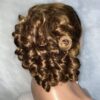 image00028 Blonde and Brown Highlights Virgin Human Hair Bouncy Wig