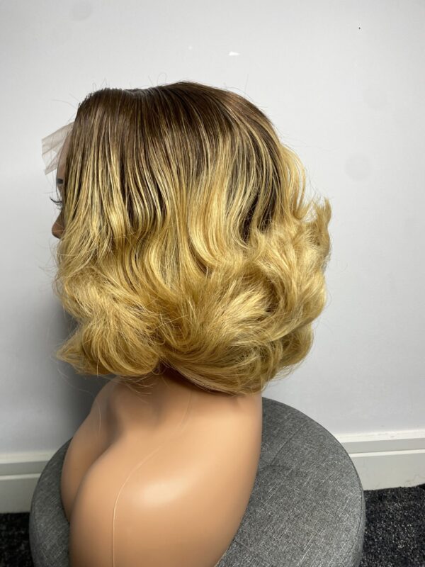 image00130 Raw Vietnamese Human Hair SDD Bouncy Wig (Blonde with Dark Roots